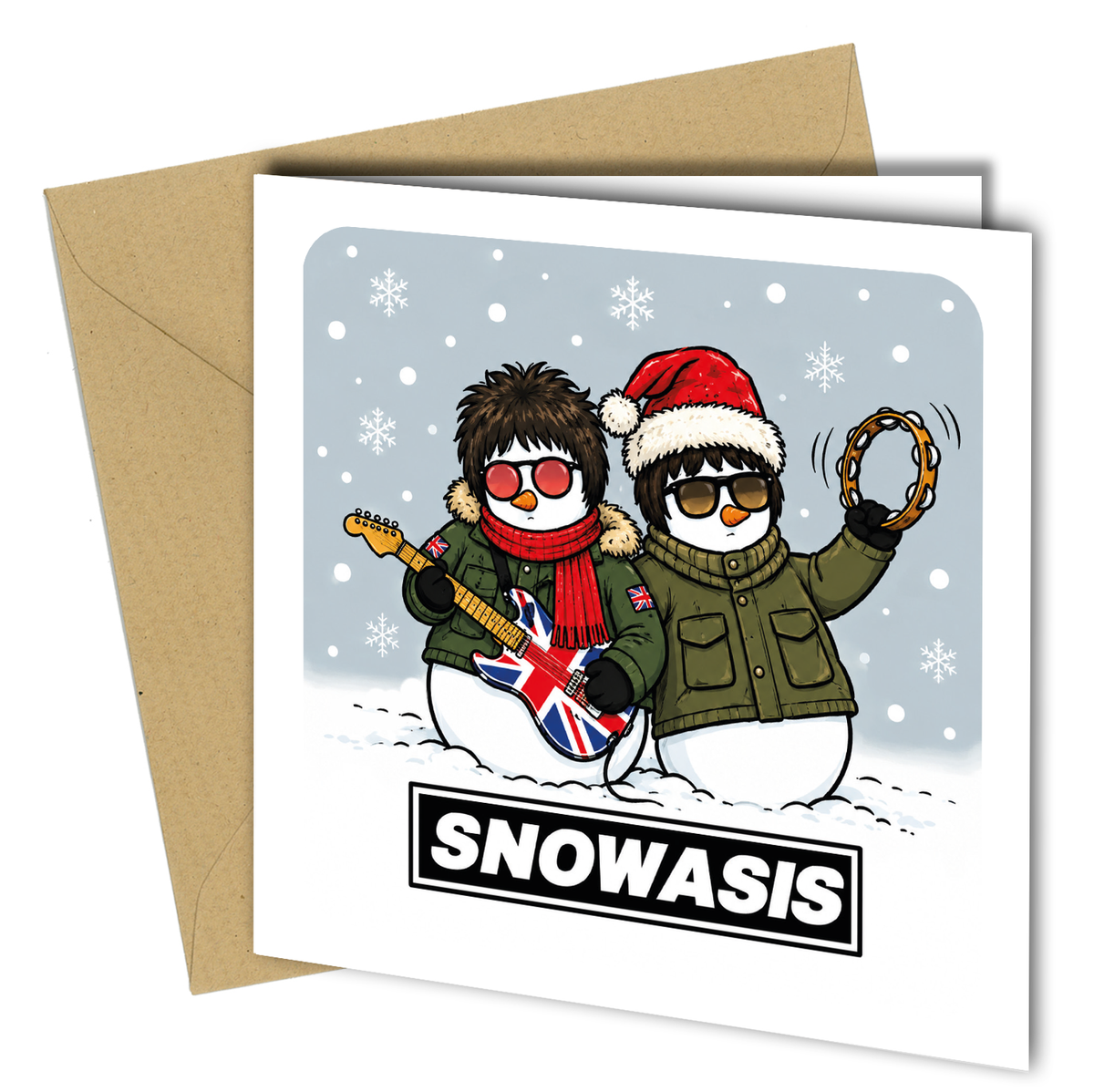 Close to the Bone Greeting Cards and Gifts - Snowasis Christmas Card – Oasis Inspired Bri  - cb120