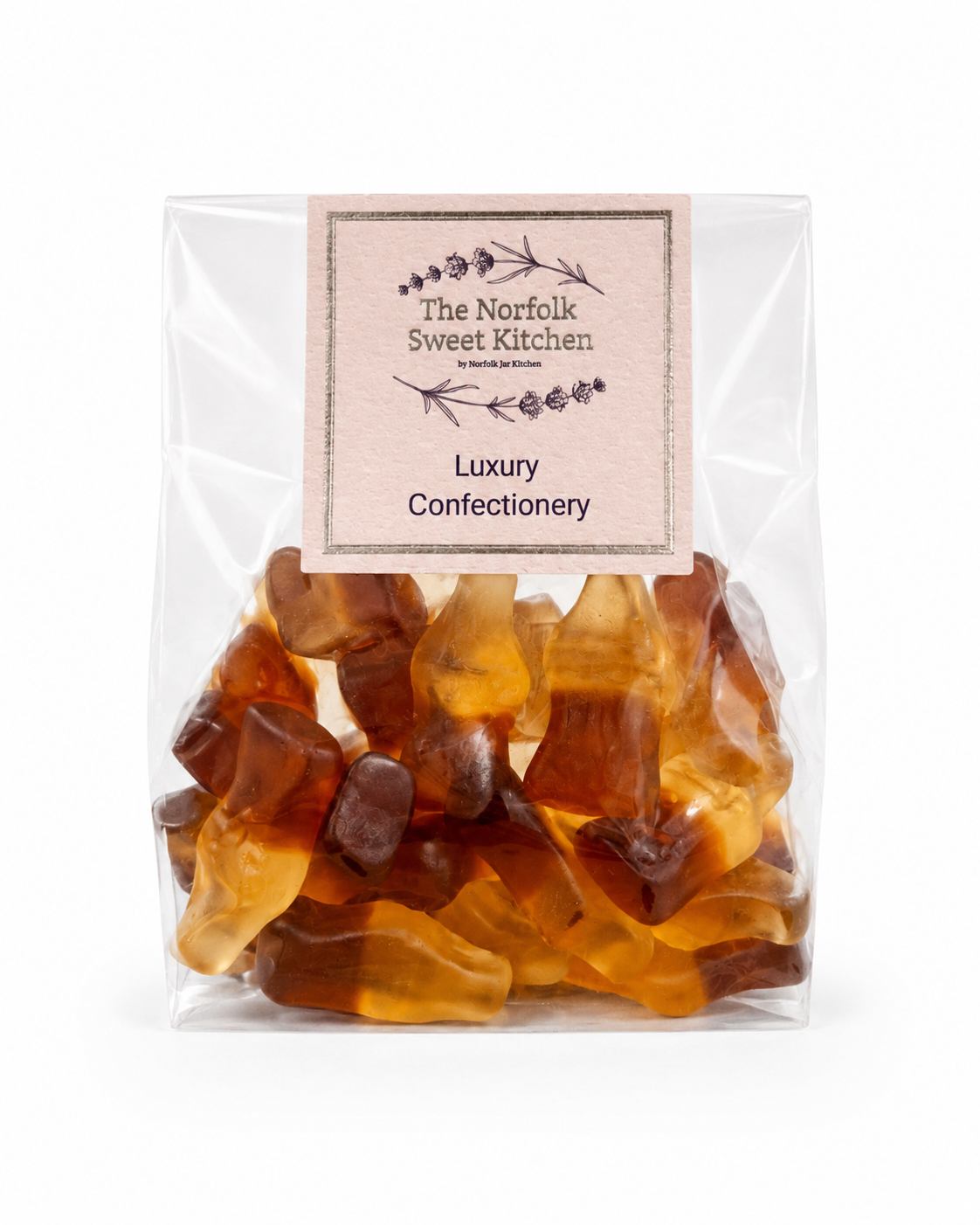 The Norfolk Sweet Kitchen - Cola Bottles Small Clear Bag