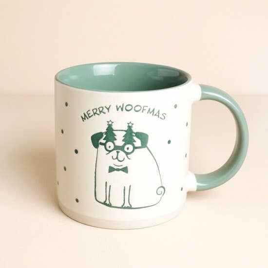 Merry Woofmas Ceramic Dog Mug - Lisa Angel