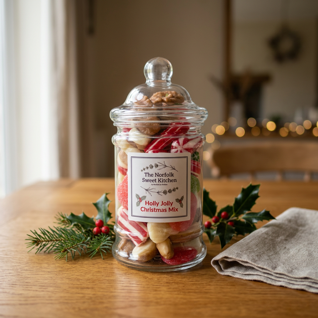 Holly Jolly Christmas jar lifestyle image