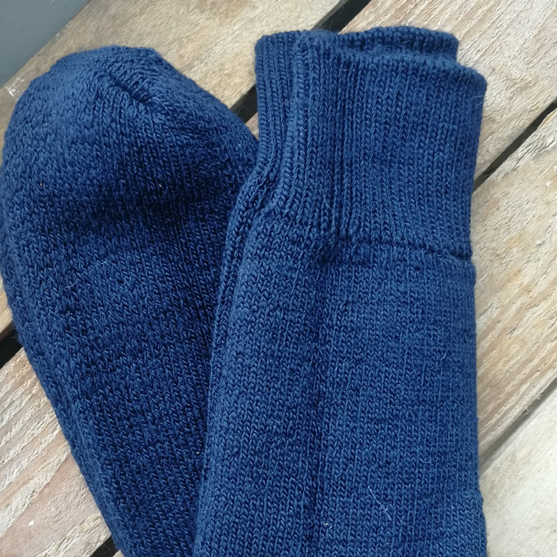 J Alex Swift Wool Terry Fishing Socks Blue Folded - Premium Quality