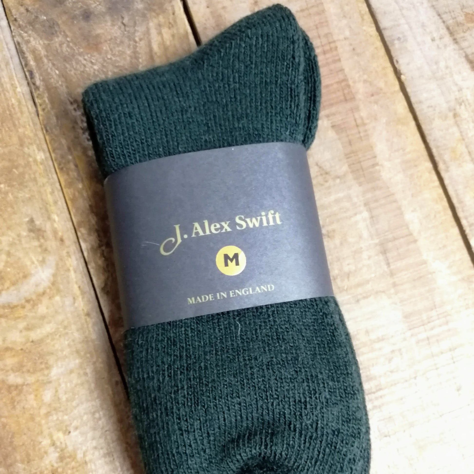 J Alex Swift Wool Terry Fishing Socks Green - Outdoor Walking Socks