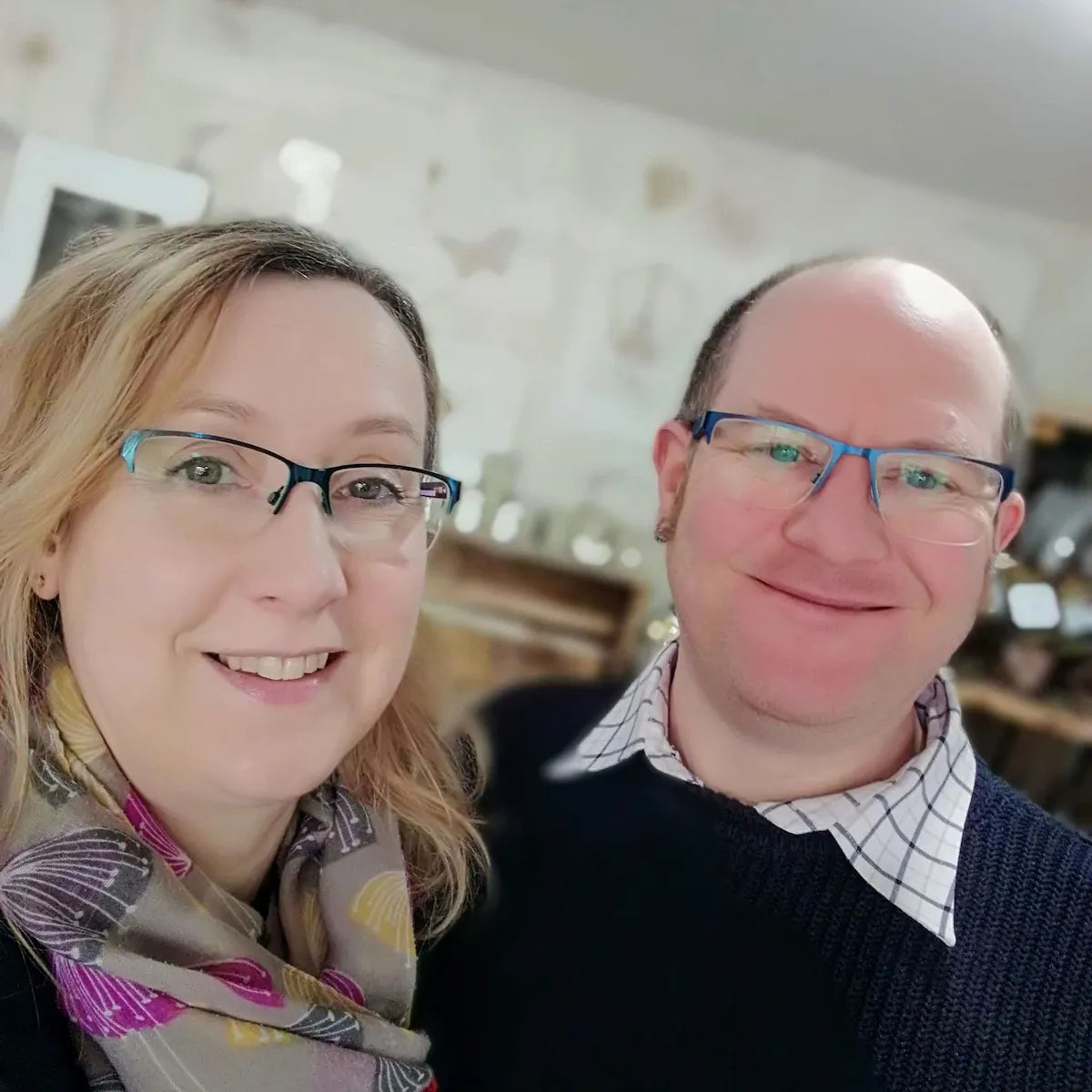 Katharine and Scott, founders of Soar Trading Co, independent gift shop in the East Midlands