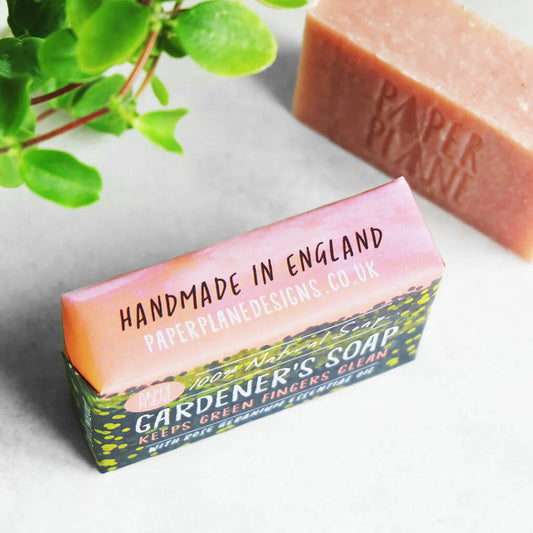 Gardeners Hand Soap with Geranium Rose Essential Oil