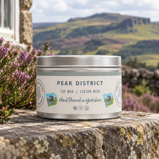 Peak District candle lifestyle photo