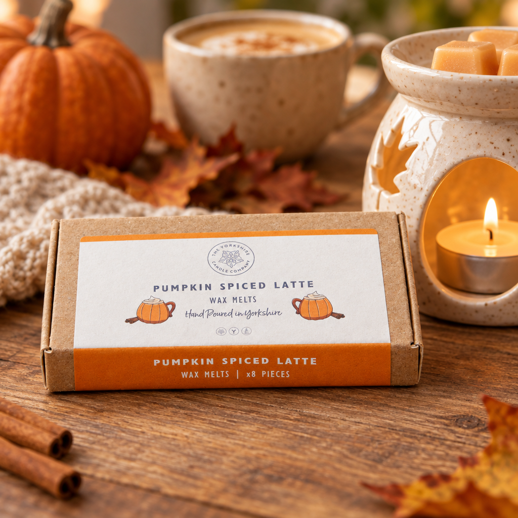 Pumpkin Spiced Latte wax melts lifestyle photo