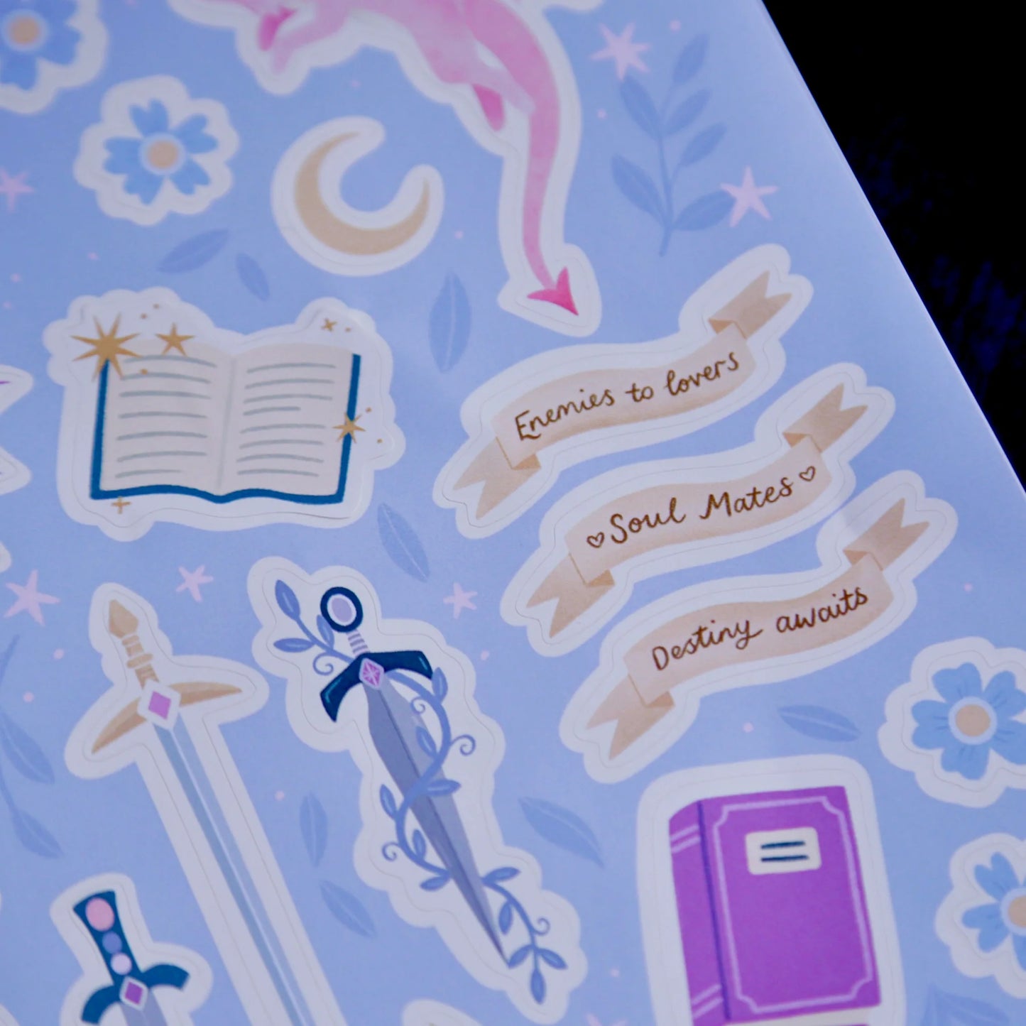 Reading Journal Sticker Sheet – Fantasy & Romantasy Journaling Gift | Hopscotch Paper Co.