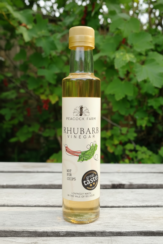 Rhubarb Vinegar - clear liquid