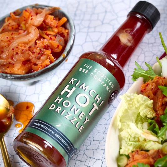 Scottish Bee Company - Kimchi Hot Honey Drizzle - Sweet, Spicy & Umami Fusion