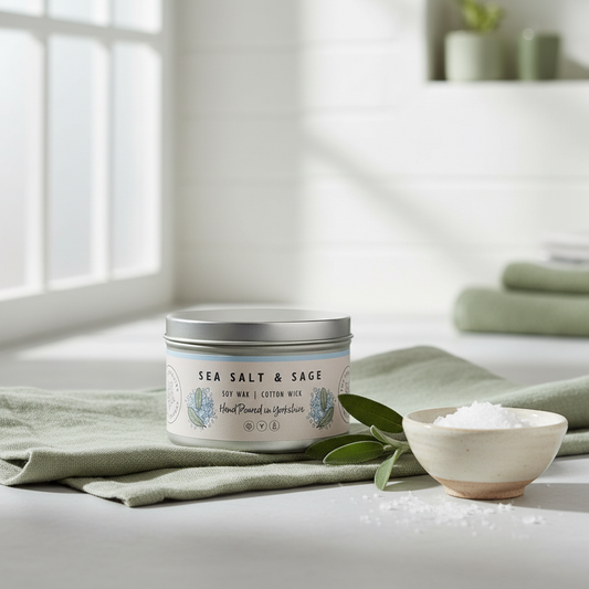 Sea Salt & Sage Large Tin - Spa lifestyle