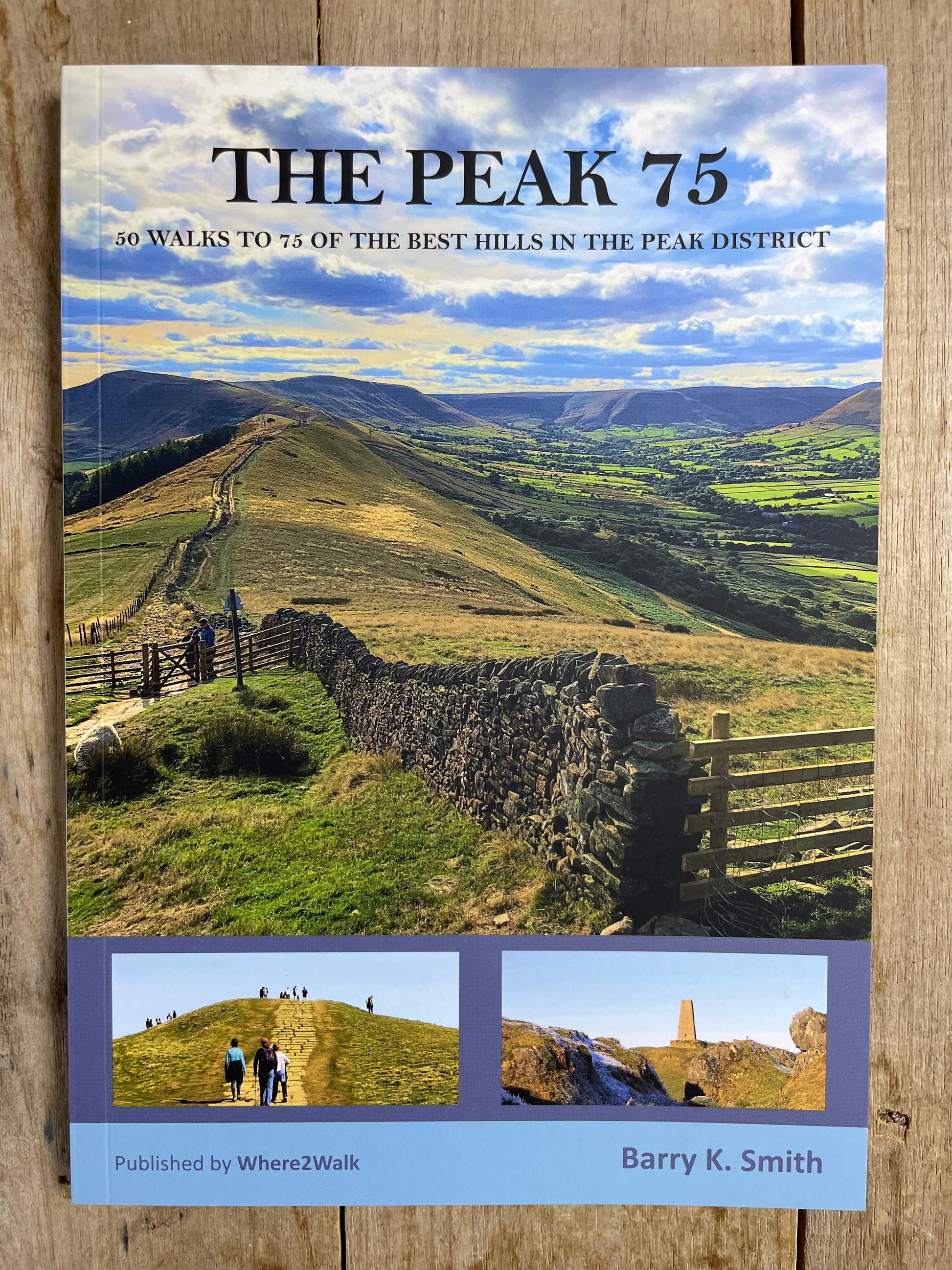 The Peak 75 by Barry K. Smith 2nd Edition book cover, a guide to Peak District hill summits