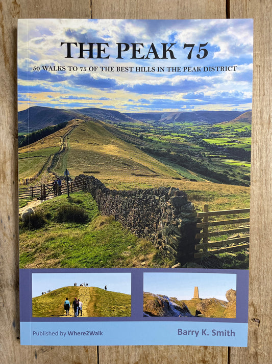 The Peak 75 by Barry K. Smith 2nd Edition book cover, a guide to Peak District hill summits