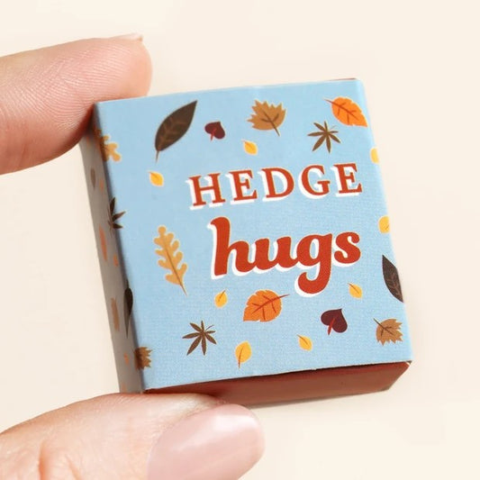 Lisa Angel Hedgehog Token in Tiny Matchbox - Ceramic Woodland Gift