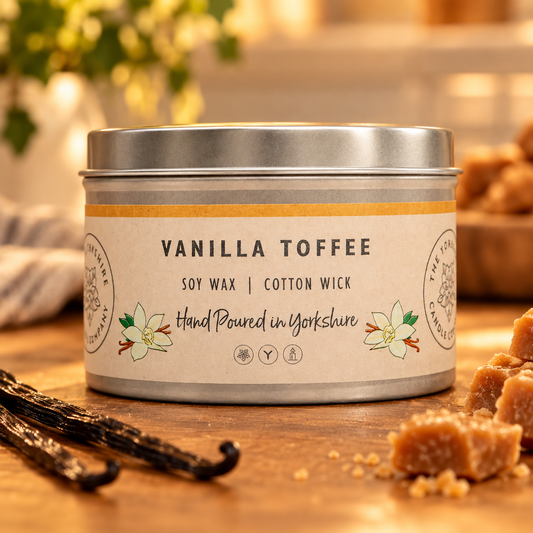 Vanilla Toffee candle lifestyle photo