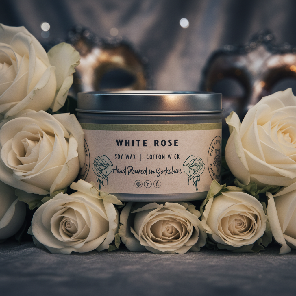 White Rose tin close-up