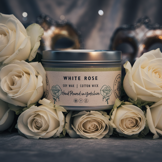 White Rose tin close-up